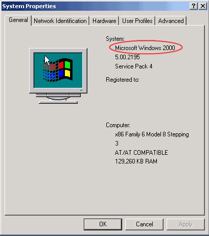 Windows 2k os